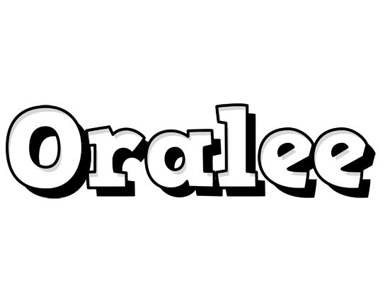 Oralee snowing logo