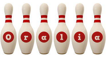 Oralia bowling-pin logo