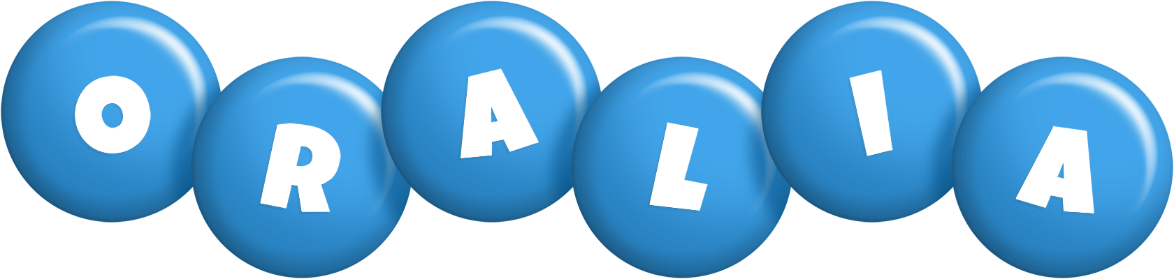 Oralia candy-blue logo