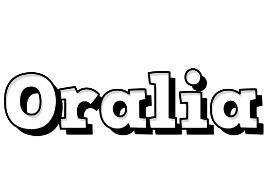 Oralia snowing logo