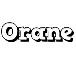 Orane snowing logo