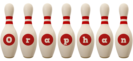 Oraphan bowling-pin logo