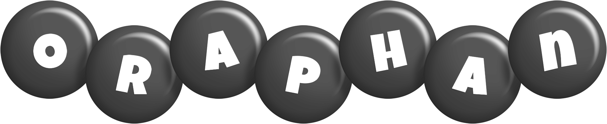 Oraphan candy-black logo