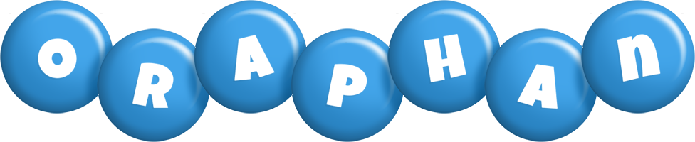 Oraphan candy-blue logo