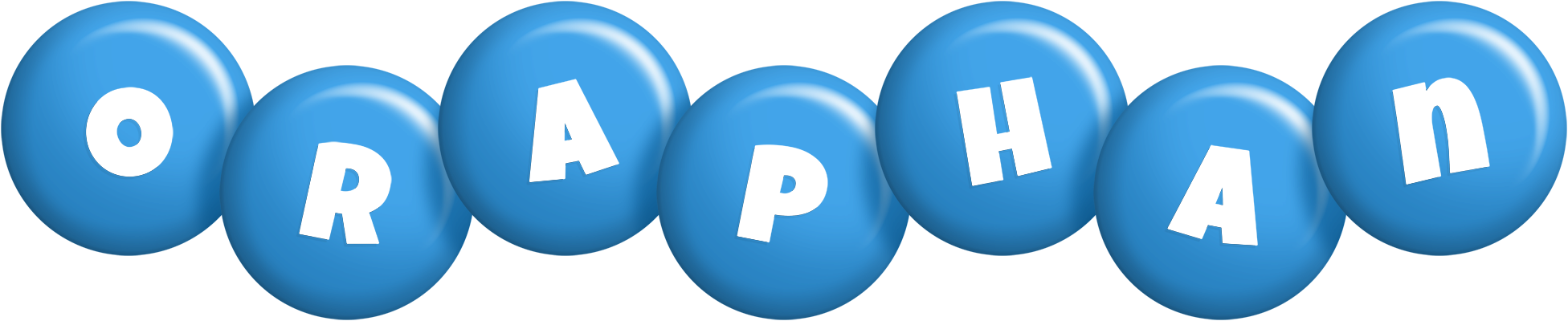 Oraphan candy-blue logo
