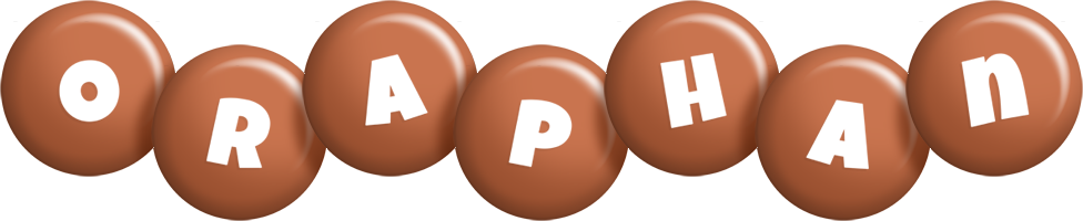 Oraphan candy-brown logo