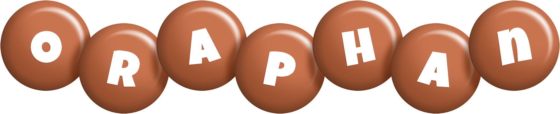 Oraphan candy-brown logo