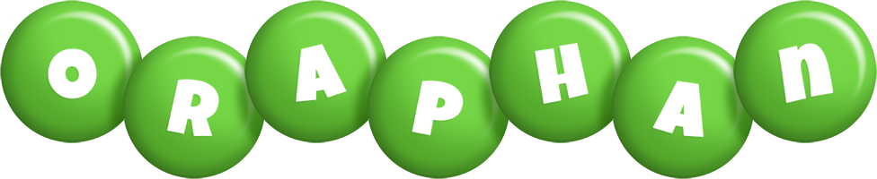 Oraphan candy-green logo