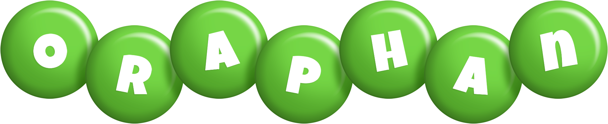 Oraphan candy-green logo