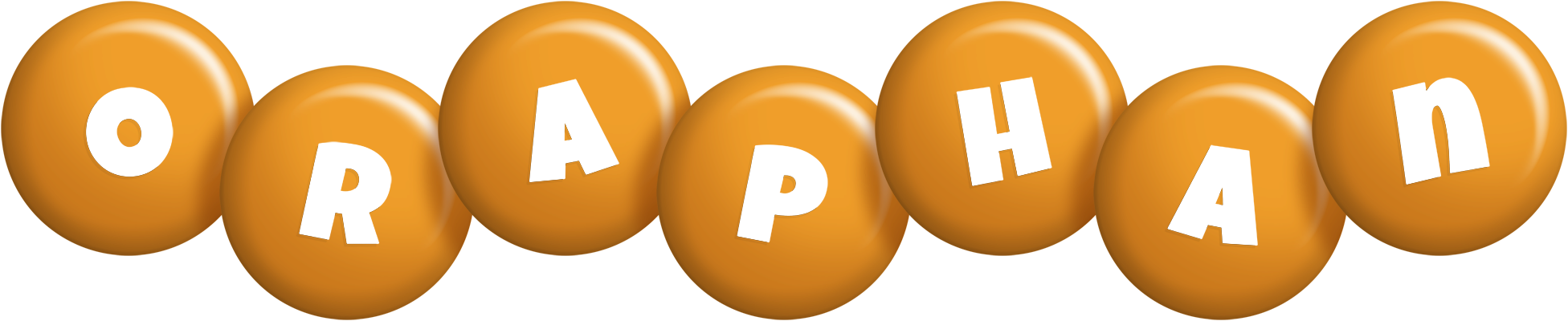 Oraphan candy-orange logo