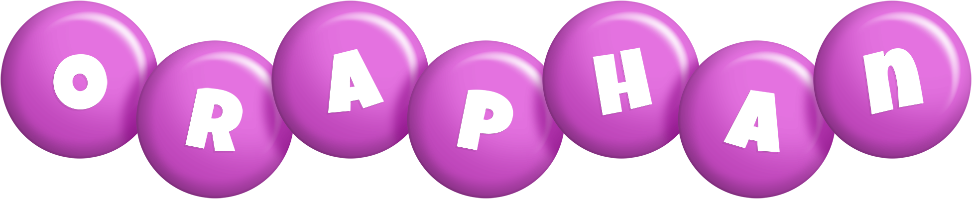 Oraphan candy-purple logo