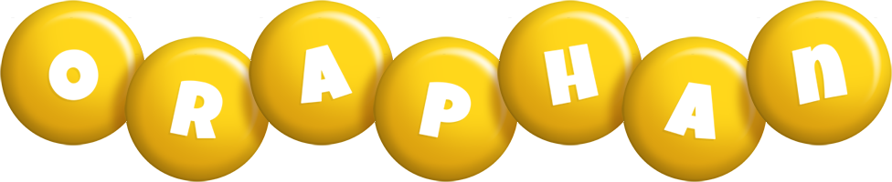 Oraphan candy-yellow logo