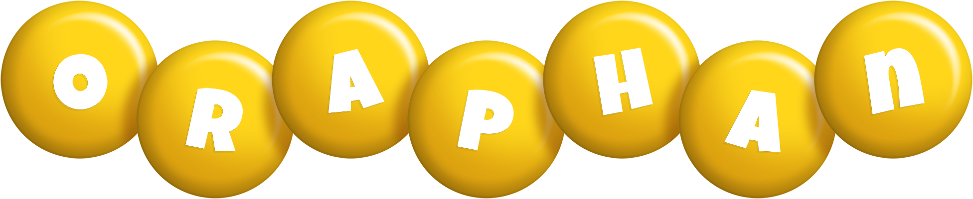 Oraphan candy-yellow logo