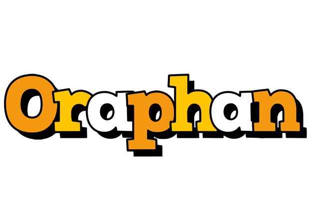 Oraphan cartoon logo