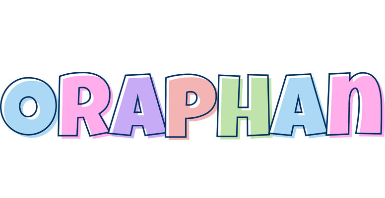 Oraphan pastel logo