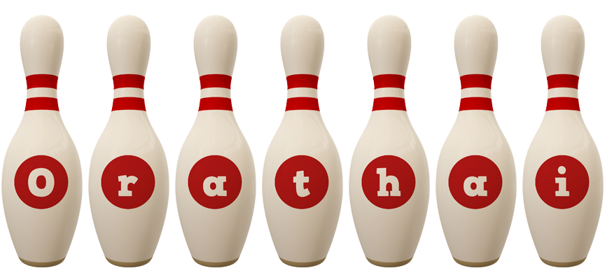 Orathai bowling-pin logo