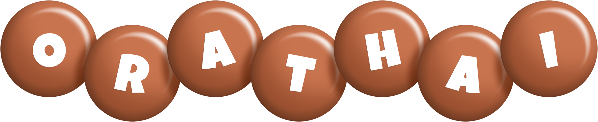 Orathai candy-brown logo