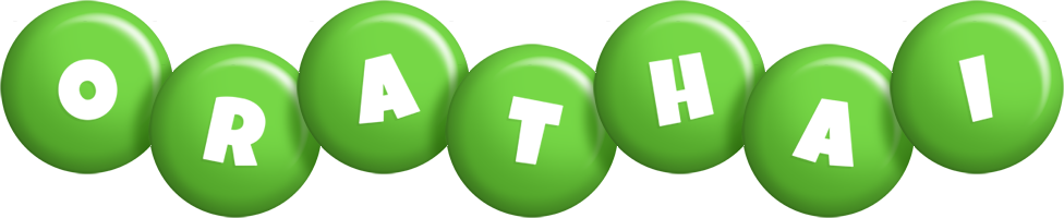 Orathai candy-green logo