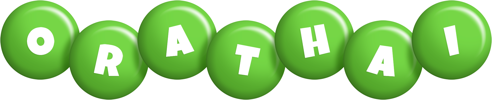 Orathai candy-green logo