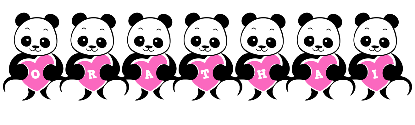 Orathai love-panda logo