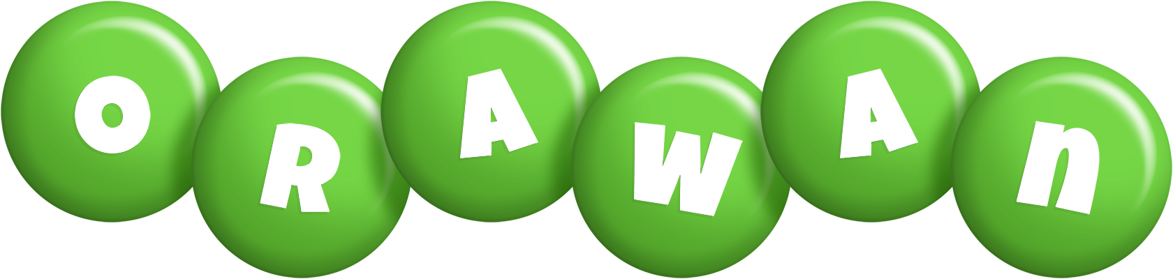 Orawan candy-green logo
