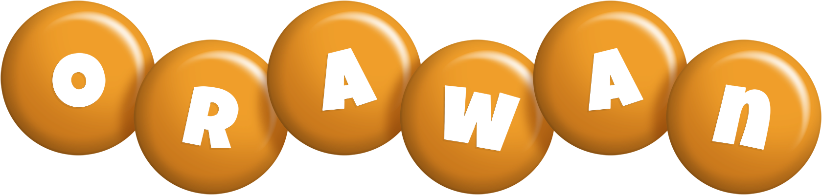Orawan candy-orange logo