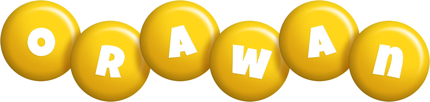 Orawan candy-yellow logo