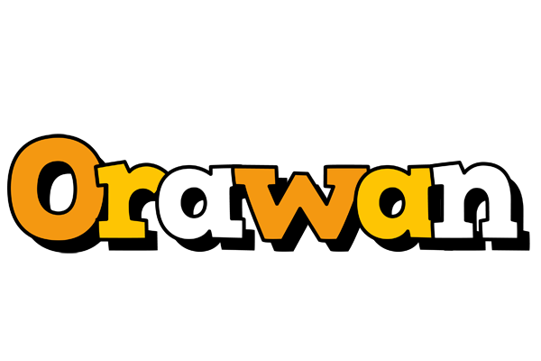 Orawan cartoon logo