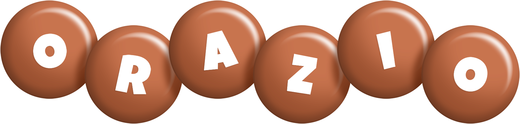 Orazio candy-brown logo