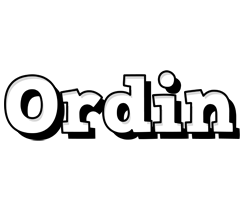 Ordin snowing logo