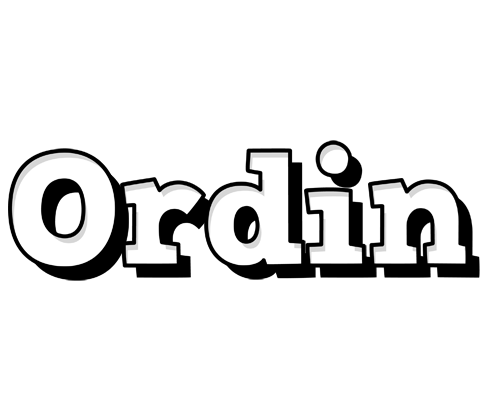 Ordin snowing logo