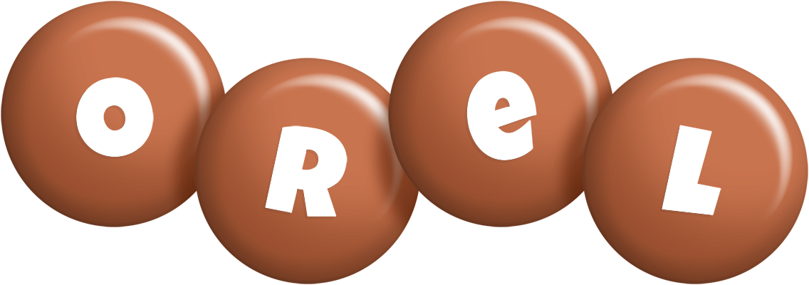 Orel candy-brown logo