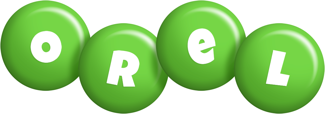 Orel candy-green logo