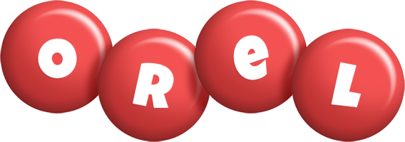 Orel candy-red logo