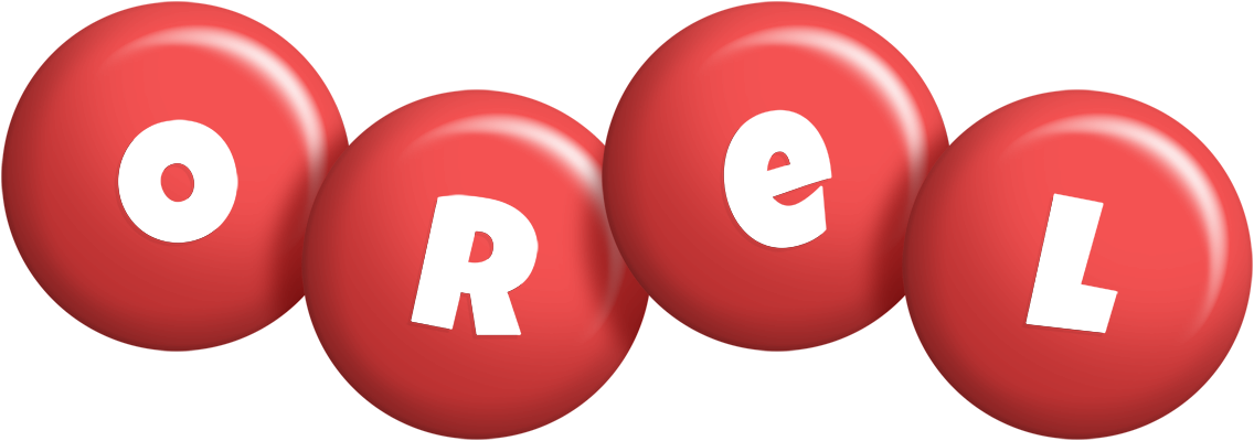 Orel candy-red logo