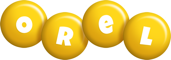 Orel candy-yellow logo