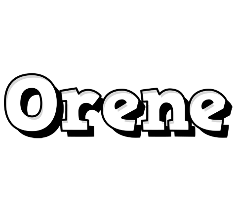 Orene snowing logo