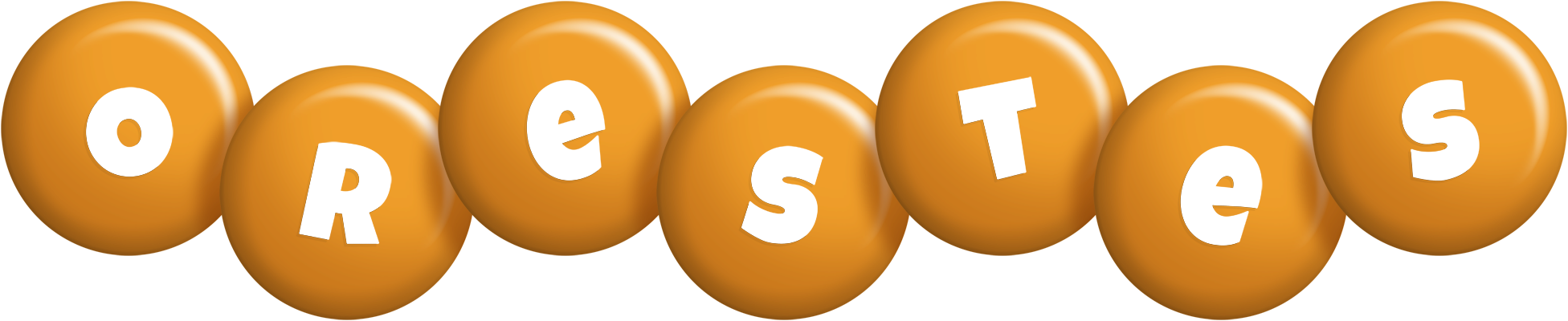 Orestes candy-orange logo