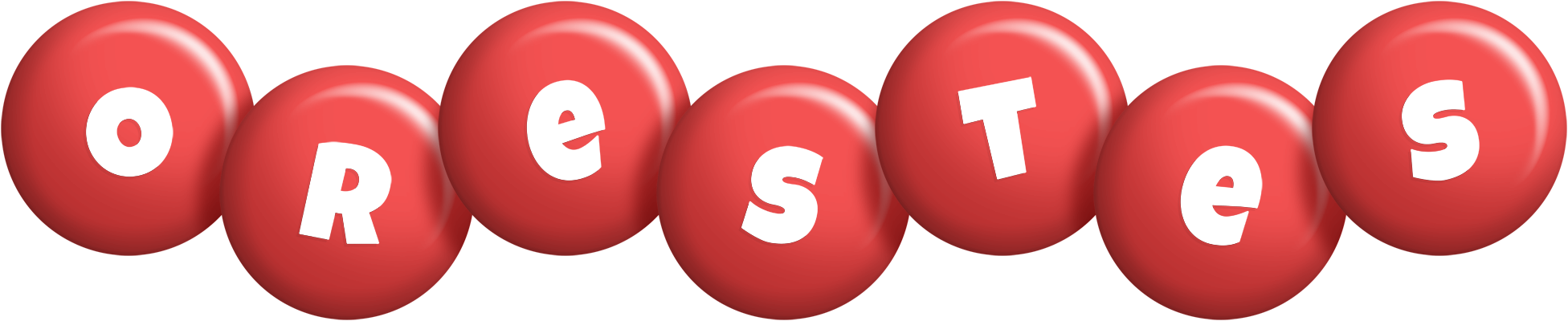 Orestes candy-red logo