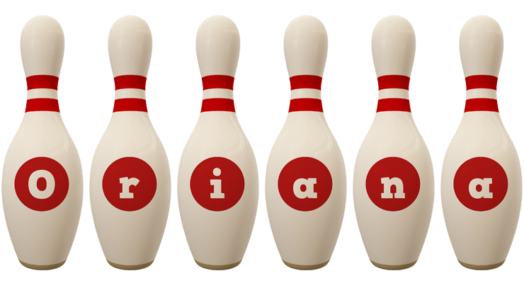 Oriana bowling-pin logo