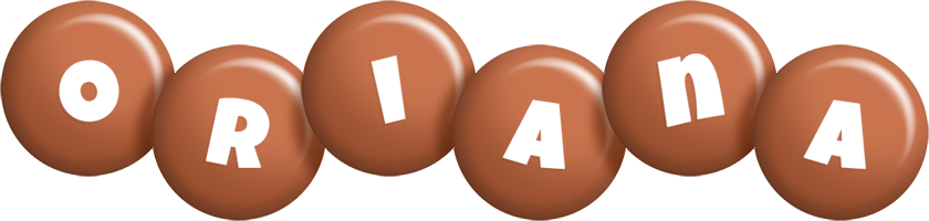 Oriana candy-brown logo
