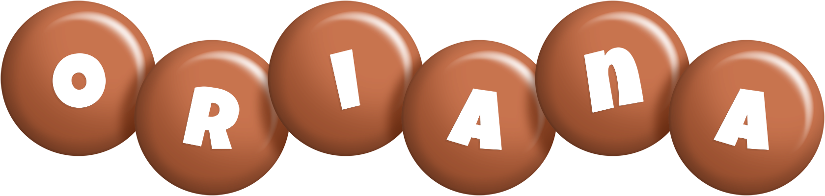 Oriana candy-brown logo