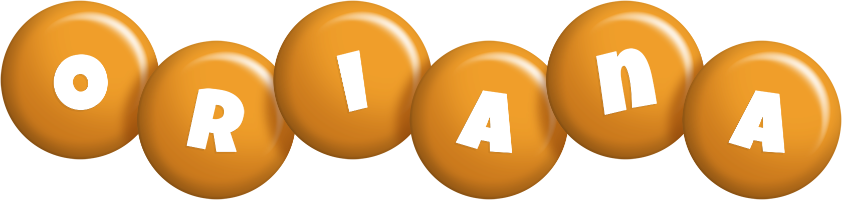 Oriana candy-orange logo