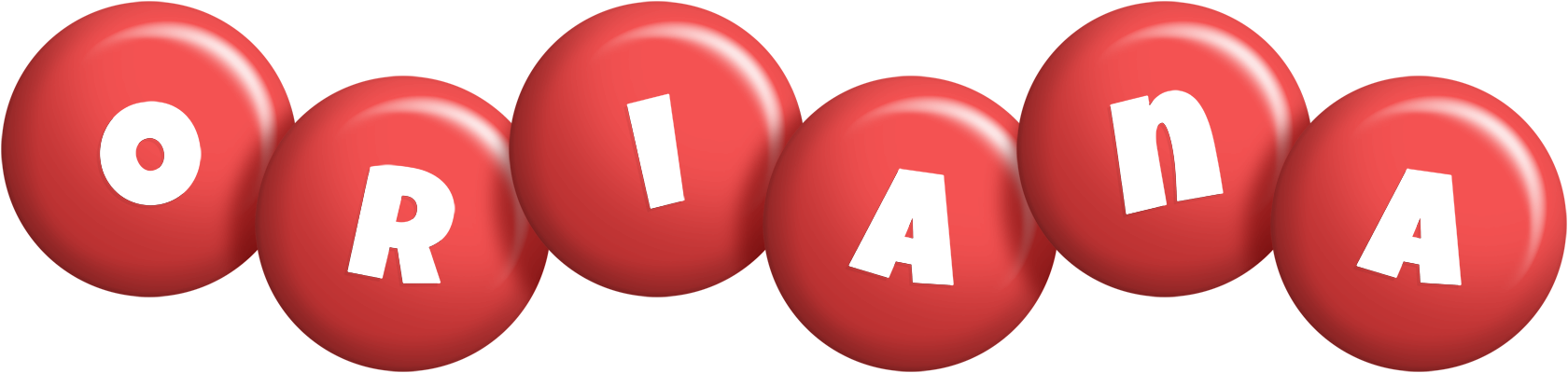 Oriana candy-red logo