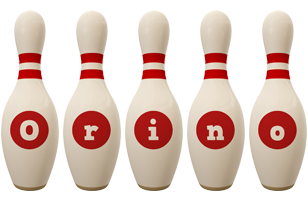 Orino bowling-pin logo