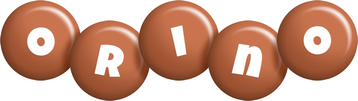 Orino candy-brown logo