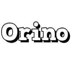 Orino snowing logo