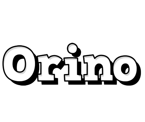Orino snowing logo