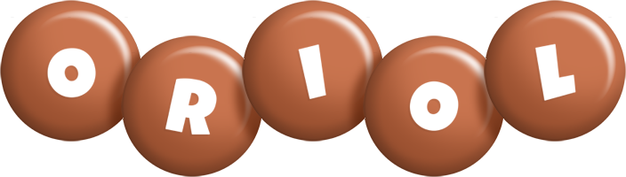 Oriol candy-brown logo