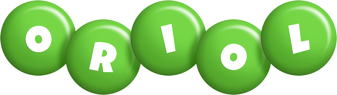 Oriol candy-green logo